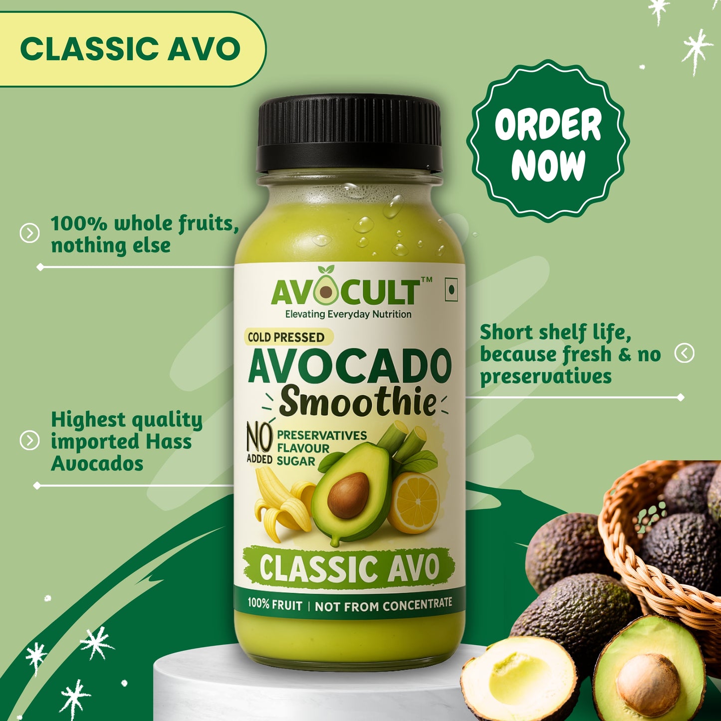 Classic Avo Smoothie - 200ml