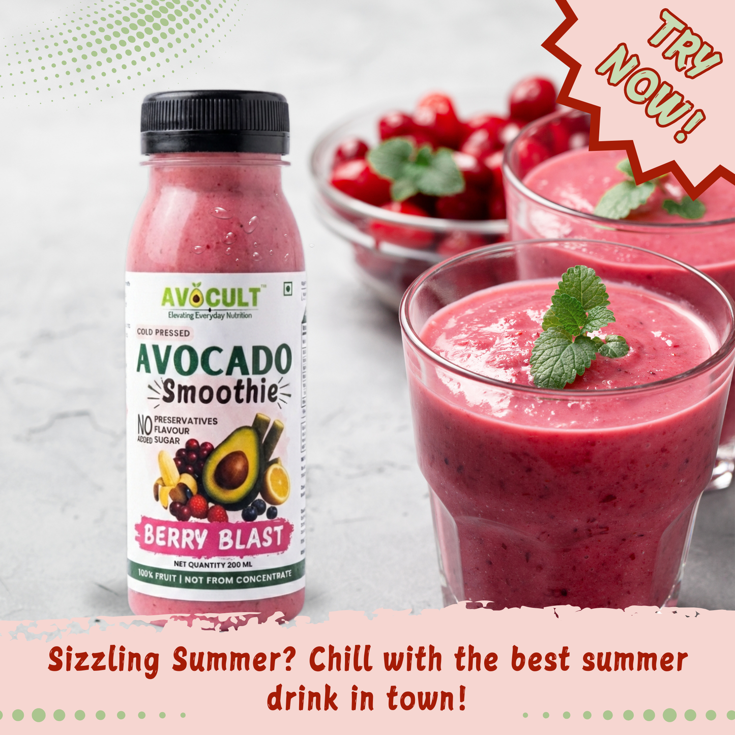 Avo Berry Smoothie - 200ml