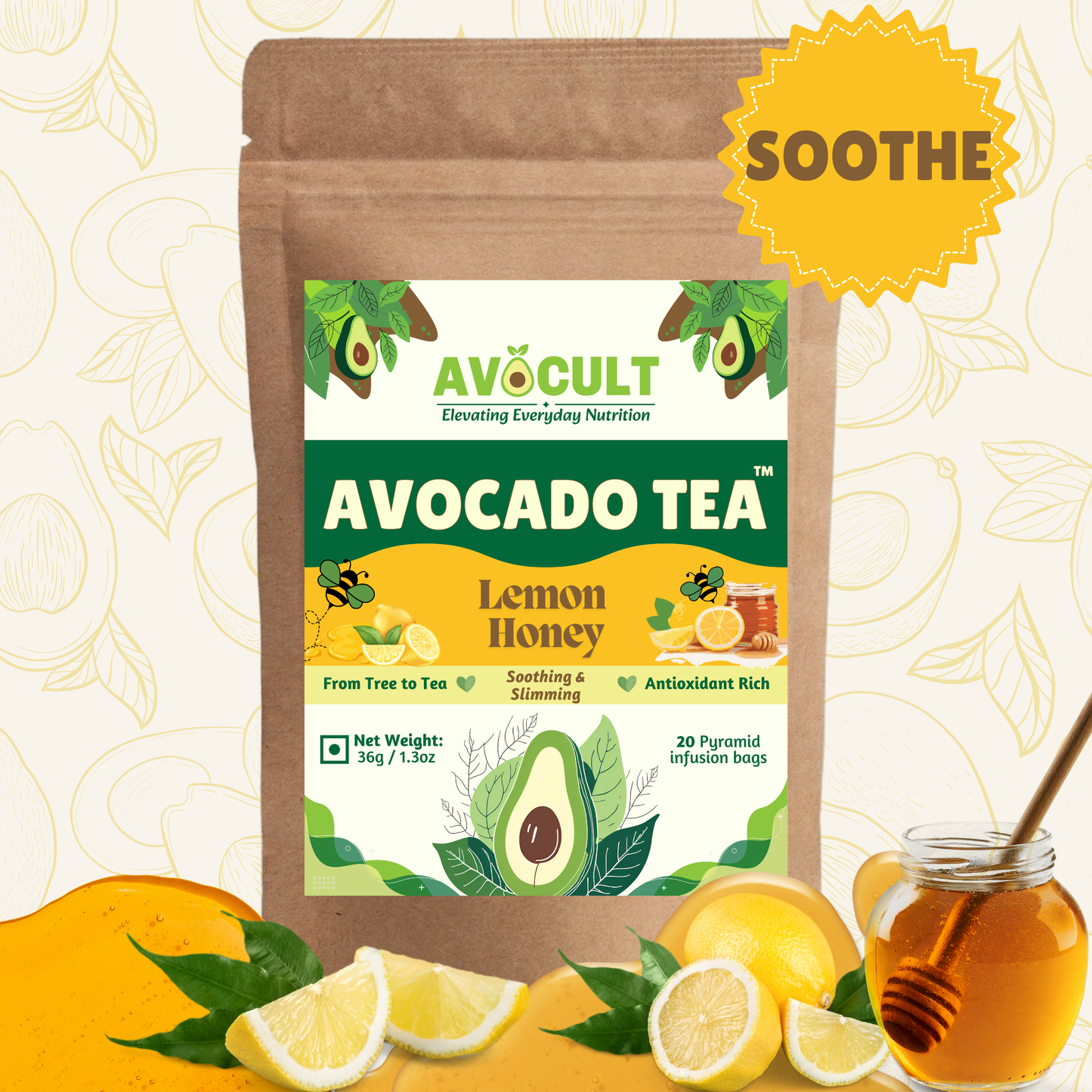 Avocado Tea™ - Lemon Honey